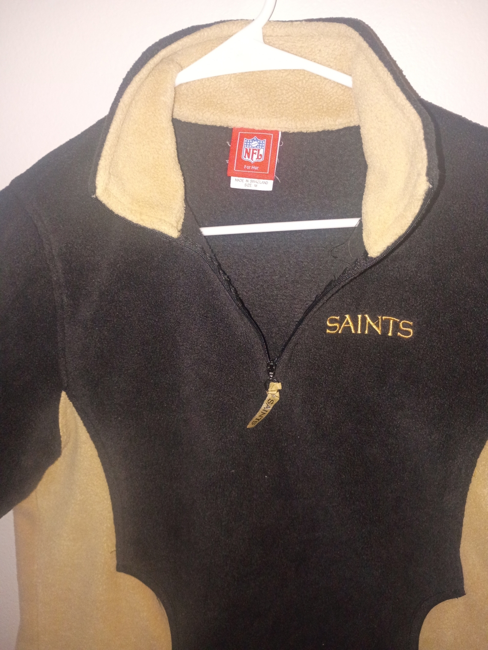 New Orleans Saints Black & Gold Fleece Pullover